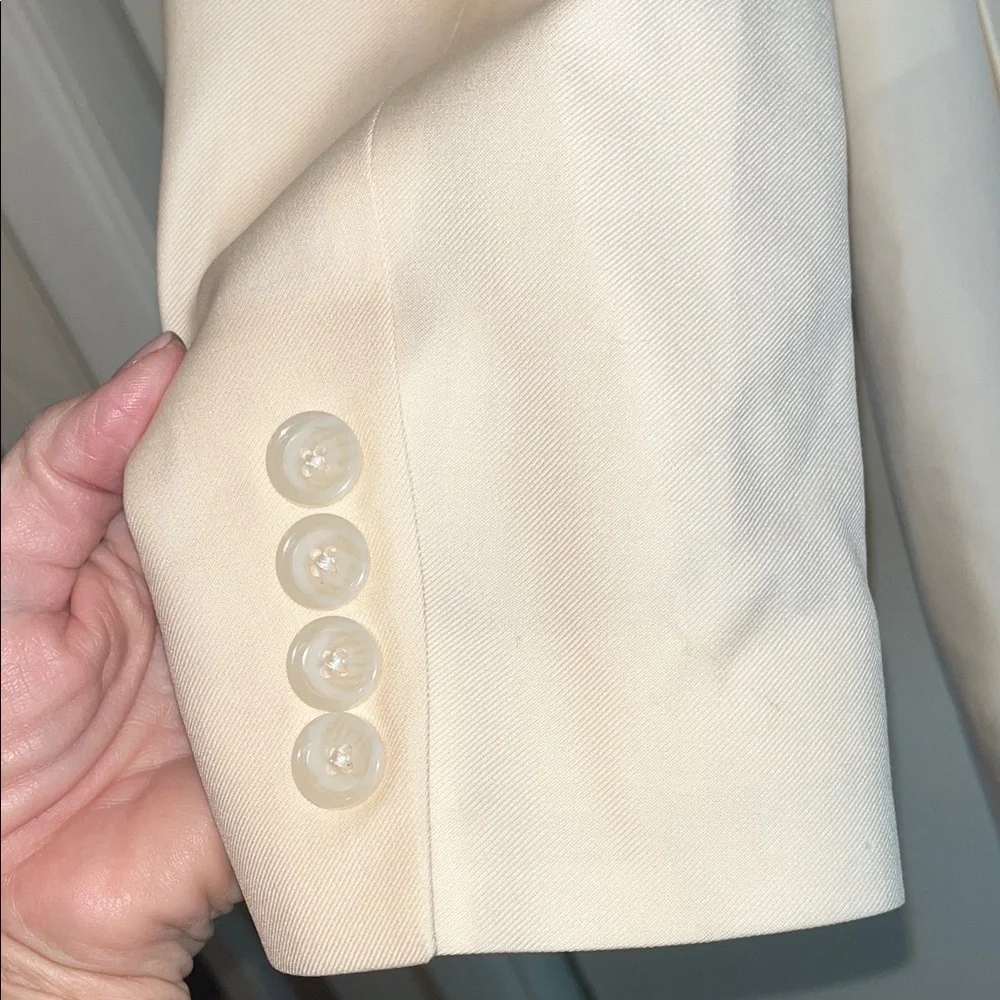 J. Crew Cream / White Tuxedo Blazer NWT 36R